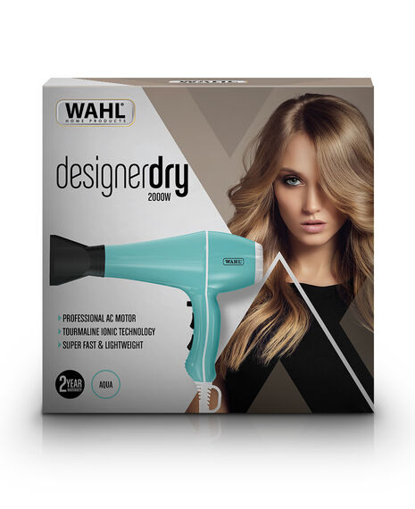 Designer Hair Dryer - Aqua